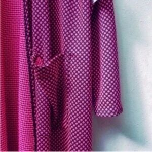 LuLaRoe Sarah Duster Cardigan Polka Dot Pink Black
